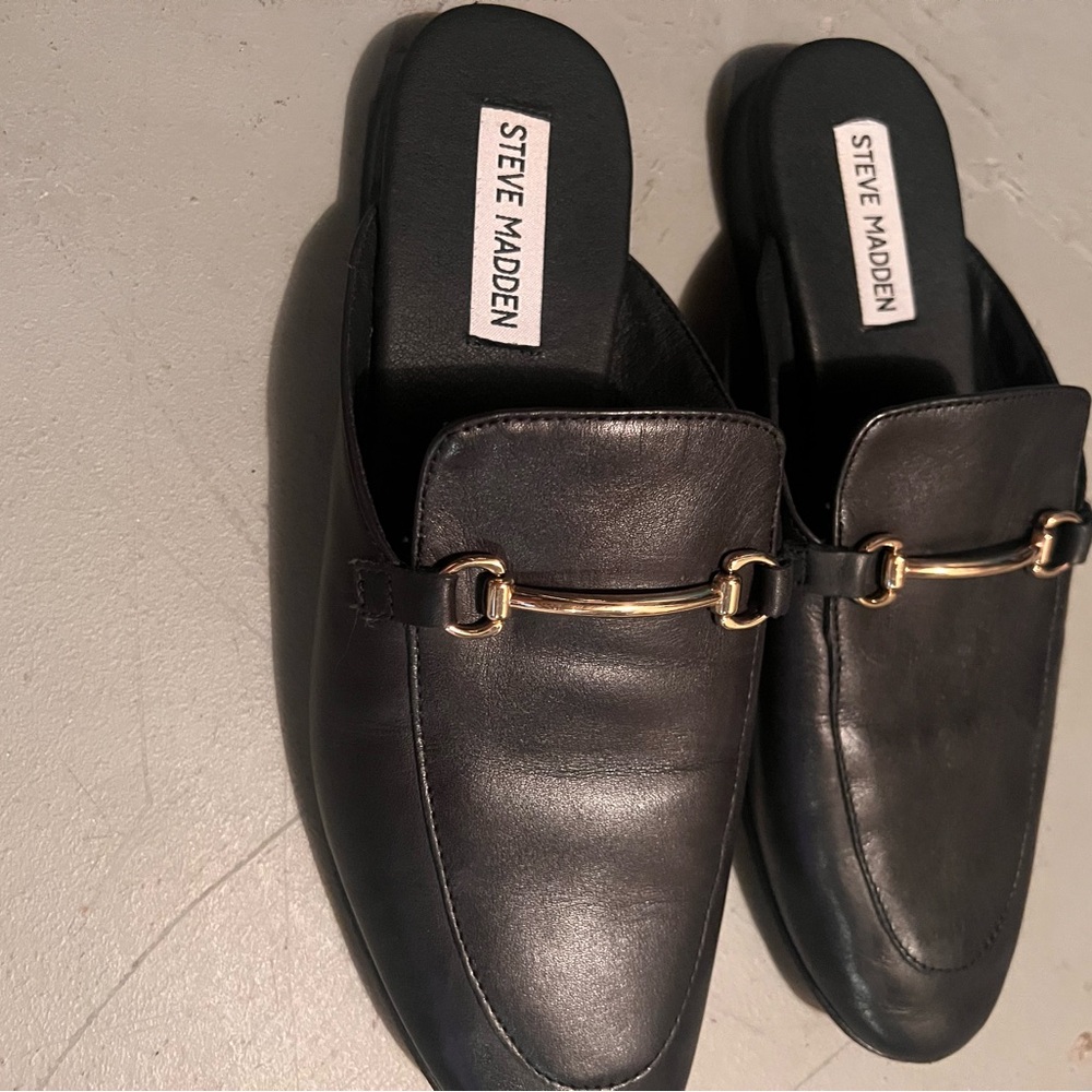 Steven Madden black shoes worn a couples times